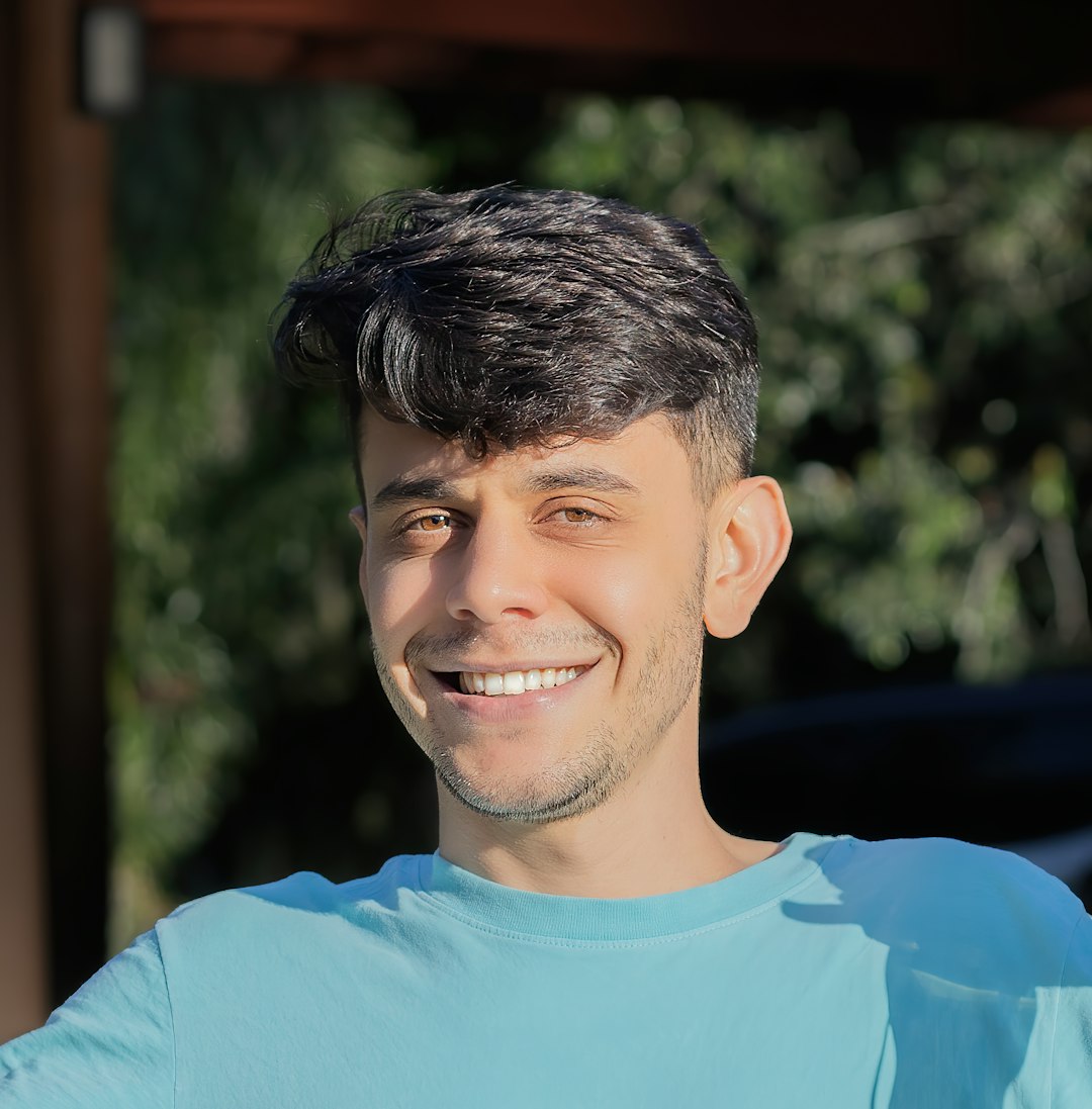 a person smiling for the camera